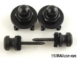 BLACK FENDER LTD. AMERICAN PROFESSIONAL II TELE HH STRAP LOCKS + KNOBS 