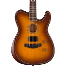 FENDER ACOUSTASONIC STANDARD TELECASTER A/E GUITAR SOLID SPRUCE TOP, HONEY BURST