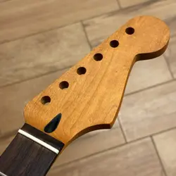 UNFINISHED ROASTED MAPLE ROSEWOOD STRAT GUITAR NECK FITS WARMOTH & FENDER SRU5