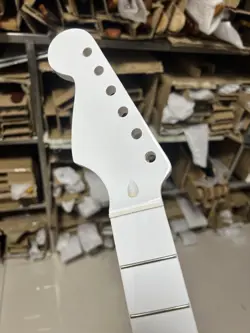 S S 22FRET WHITE GLOSS REVERSE HEAD MAPLE ELECTRIC GUITAR NECK FOR FENDER STRAT