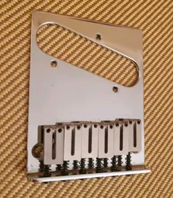 FENDER AMERICAN STANDARD SERIES 6-SADDLE TELE TELECASTER BRIDGE - CHROME