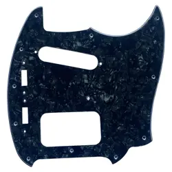 FOR FENDER KURT COBAIN MUSTANG HS GUITAR PICKGUARD SCRATCH PLATE,BLACK PEARL