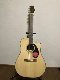 FENDER CD-60SCE DREADNOUGHT ACOUSTIC GUITAR NATURAL WITH SOFT CASE - USED