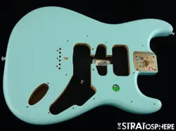 FENDER LTD. TOM DELONGE STRATOCASTER STRAT BODY, ALDER DAPHNE BLUE
