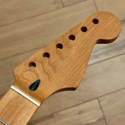 UNFINISHED ROASTED MAPLE STRAT GUITAR NECK FITS WARMOTH & FENDER SMU4