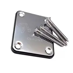 ENGRAVED CORONA CALIFORNIA METAL NECK JOINT PLATE FOR FENDER GUITAR BASS