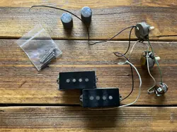 VINTAGE FENDER BASS PICKUPS PRECISION 74 POTS HARNESS GREY BOBBIN