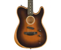 OPEN BOX FENDER AMERICAN ACOUSTASONIC TELECASTER - SUNBURST W/ EBONY FB