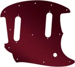 WD CUSTOM PICKGUARD FOR FENDER 2017-PRESENT CLASSIC STYLE MUSTANG #10R RED MI...