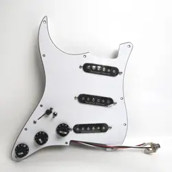 LEFT HAND PREWIRED LOADED PICKGUARD SSS FOR FENDER STRAT GUITAR PARTS