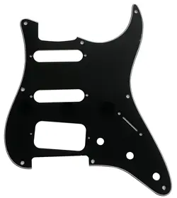 FITS FENDER 8 SCREWS STRATOCASTER START HSS STYLE GUITAR PICKGUARD 3 PLY BLACK