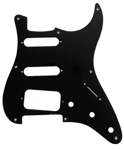 FITS FENDER 8 SCREWS STRATOCASTER START HSS STYLE GUITAR PICKGUARD 1 PLY BLACK