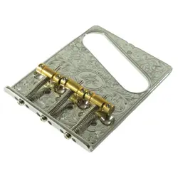 GOTOH ENGRAVED CHROME BRIDGE FENDER TELECASTER STYLE GUITARS