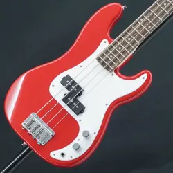 MINI PRECISION BASS DAKOTA RED SQUIER BY FENDER SLIGHTLY SIGNS OF USE