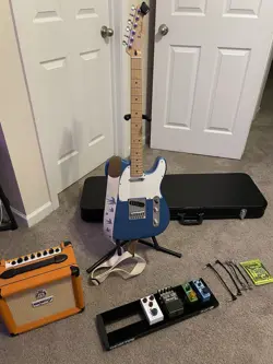 COMPLETE ELECTRIC GUITAR RIG - FENDER TELECASTER, ORANGE AMP, PEDALBOARD & MORE!