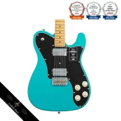FENDER AMERICAN PROFESSIONAL II TELECASTER DELUXE - MIAMI BLUE WITH MAPLE