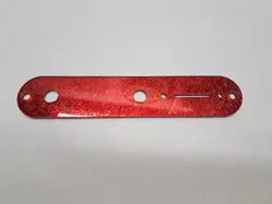 RED SPARKLE GLITTER ACRYLIC CONTROL PLATE COVER FITS FENDER TELE TELECASTER