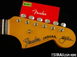 USA FENDER JOHNNY MARR '65 JAGUAR NECK + TUNERS, 1965 ROSEWOOD NITRO FINISH.