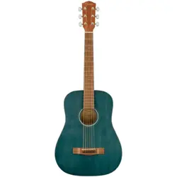 FENDER FA-15 3/4 SCALE STEEL STRING ACOUSTIC GUITAR, BLUE, WITH GIG BAG