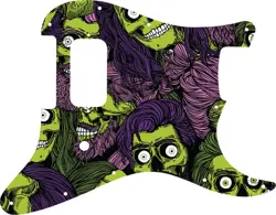 WD CUSTOM PICKGUARD FOR FENDER TOM DELONGE STRATOCASTER #GHA02 ZOMBEARD GRAPHIC