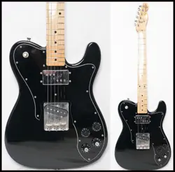 USED 2007-2010 FENDER JAPAN TC72 BLACK MIJ TELECASTER CUSTOM 3.8KG W/GB