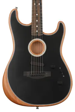 FENDER ACOUSTASONIC STRATOCASTER ACOUSTIC-ELECTRIC GUITAR - BLACK