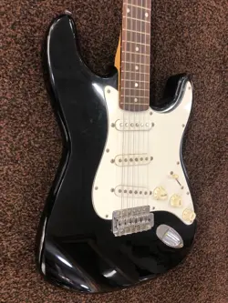 COOL MADE IN KOREA OLDER FENDER SQUIER ELECTRIC GUITAR  - LOOK AT PICS! USED