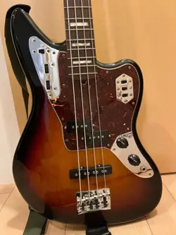 ELECTRIC BASS GUITAR FENDER USA AMERICAN STANDARD JAGUAR SUNBURST S/N US14040854