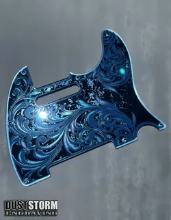 TELECASTER 8 HOLE PICKGUARD BLUE ACRYLIC MIRROR GUITAR SCRATCH PLATE FENDER