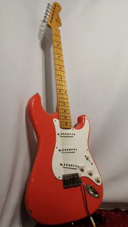 FENDER JAPAN ST57-TX FIESTA RED ELECTRIC GUITAR