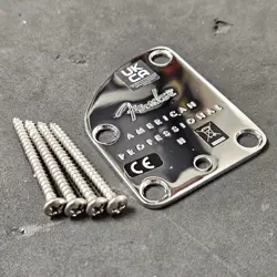 2021 FENDER AMERICAN PROFESSIONAL II USA CHROME NECK PLATE STRAT TELE GUITAR