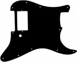 WD CUSTOM PICKGUARD FOR SINGLE HUMBUCKER FENDER STRATOCASTER #01 BLACK