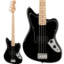 SQUIER BY FENDER AFFINITY SERIES JAG BASS H MN BLACK ELECTRIC JAGUAR