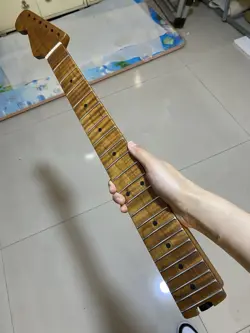 LEFT HAND 22FRET ROASTED FLAME MAPLE GUITAR NECK SUITABLE FOR FENDER STRAT MATTE