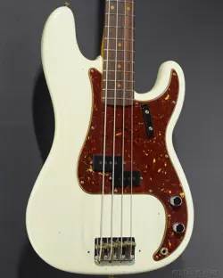FENDER CUSTOM SHOP 1963 PRECISION BASS JOURNEYMAN RELIC AGED OLYMPIC WHITE 2022