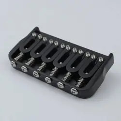 BLACK FIXED GUITAR HARDTAIL BRIDGE SYSTEM FIT FENDER,IBANEZ,PEAVEY,DEAN,SCHECTER