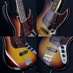 FENDER USED AMERICAN VINTAGE II 1966 JAZZ BASS 3-COLOR SUNBURST SAFE DELIVERY FR