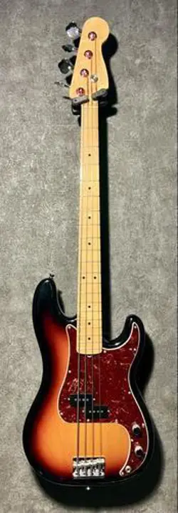 FENDER AMERICAN STANDARD PRECISION BASS SUNBURST ELECTRIC BASS GUITAR W/GIG BAG