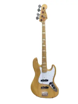 USED 1999-2002 FENDER JAPAN JB75-90US MIJ JAZZ BASS NATURAL BLOCK INLAYS