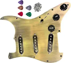 SSS PREWIRED LOADED PICKGUARD WITH SINGLE COIL PICKUPS FOR FENDER ST GUITAR