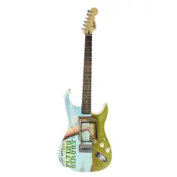 MONTY PYTHONS FLYING CIRCUS FENDER SQUIRE BULLET STRAT ELECTRIC GUITAR W/GIG BAG