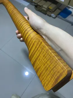 AAAA 22FRETS ROASTED FLAME MAPLE DIY GUITAR NECK SUITABLE FOR FENDER TELE 25.5IN