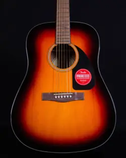 FENDER CD-60 DREADNOUGHT V3 WITH CASE, WALNUT FB, SUNBURST