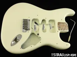USA FENDER JEFF BECK STRAT BODY & HARDWARE GUITAR PARTS OWT OLYMPIC WHITE