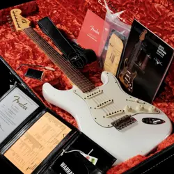 FENDER CUSTOM SHOP 1964 STRATOCASTER JOURNEYMAN RELIC AGED OLYMPIC WHITE 2021
