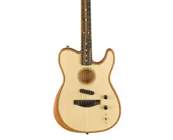 USED FENDER AMERICAN ACOUSTASONIC TELECASTER NATURAL W/ EBONY FB