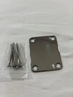 2008 FENDER STRATOCASTER MIM NECK JOINT PLATE CHROME W/ HW