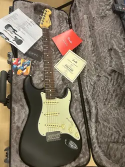 2024 FENDER AMERICAN MOD SHOP STRATOCASTER HT HARDTAIL SATIN BLACK