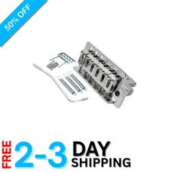 LIGHTWEIGHT 52.5MM TREMOLO BRIDGE ASSEMBLY FOR FENDER ELECTRIC GUITAR - CHROME