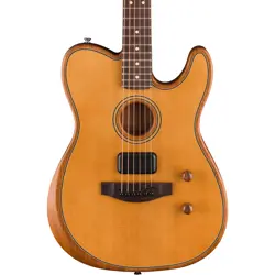 FENDER ACOUSTASONIC STANDARD TELECASTER ACOUSTIC ELECTRIC GUITAR - AGED NATURAL